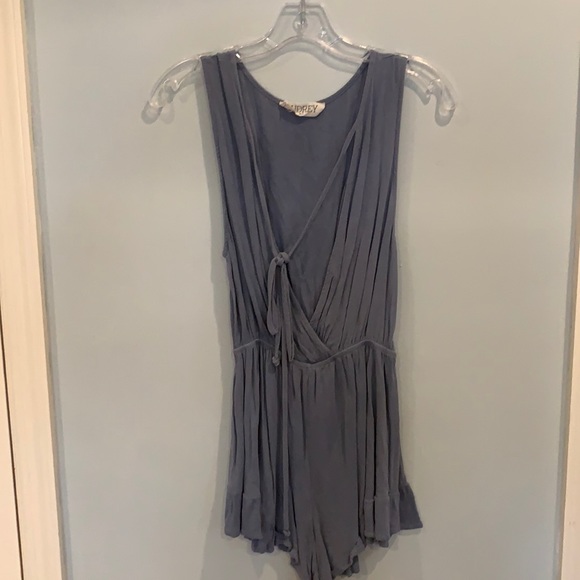 Blue ‘Audrey’ Romper - Picture 1 of 1